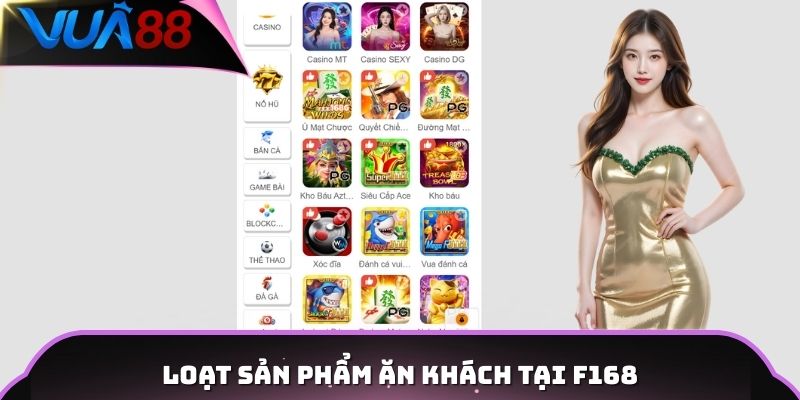 Loạt sản phẩm ăn khách tại F168