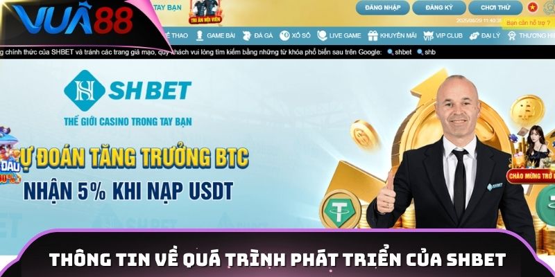 Thông tin về quá trình phát triển của Shbet